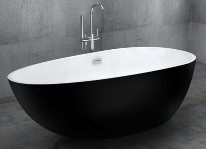 Ванна акриловая ABBER AB9211B 1700х850х580 с каркасом, о