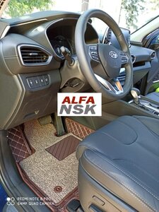 3D-коврики в салон автомобиля из экокожи для Hyundai