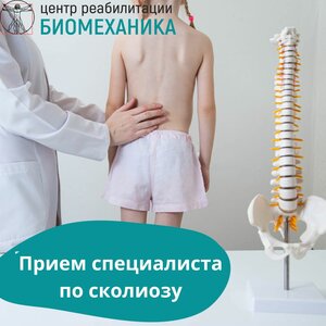 Прием специалиста по сколиозу и искривлениям осанки