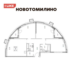 3к - 85,7 - чистовая отделка