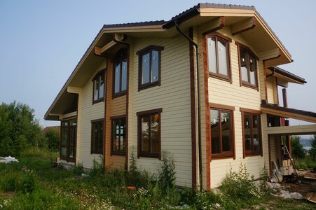 Обсада(окосячка) из клееной сосны и лиственницы 