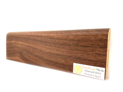 Плинтус Teckwood Цветной Темный Орех 100