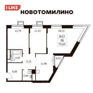 3к - 75,6 - чистовая отделка