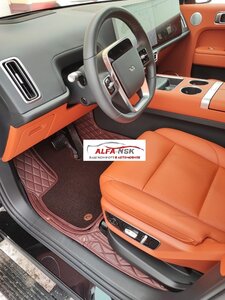 3D-коврики в салон автомобиля из экокожи для Lixiang L7 