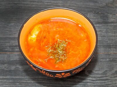 Борщ украинский с курицей