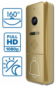 CTV-D4004FHD Au Full HD (Золото) Вызывная панель для вид