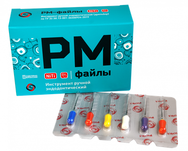 РМ-файлы (аналог ProTaper) ручные инструменты 6шт РусМед