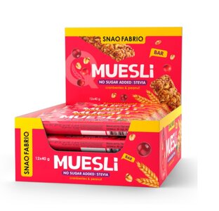 Snaq Fabriq Muesli (клюква-арахис) 40гр