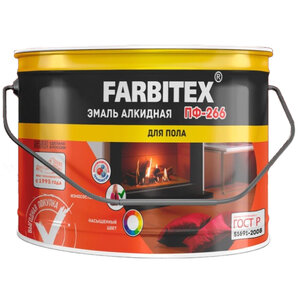Эмаль ПФ-266 Красно-коричневая Farbitex 20кг