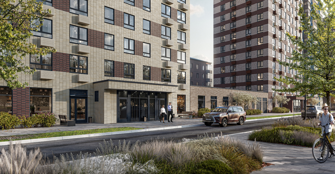 Unino (Moscow, Scherbinka, Mostotresta Street), konut blokları  Şçerbinka'dan