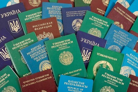 Перевод паспорта (первая страница)