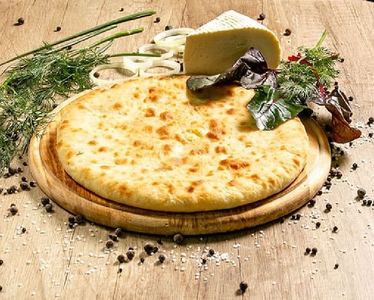 Цахараджын - пирог с сыром и свекольной ботвой