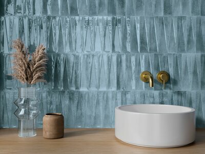 Плитка керамическая 35262 BARI Blue 6х24,6 см