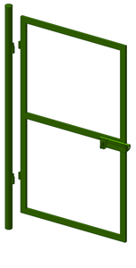 Калитка каркас H=1,5 L=0,8 ППК RAL 6005