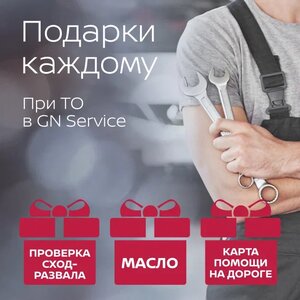 Дарим подарки при ТО в Gn service до конца месяца!