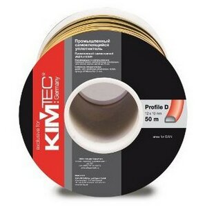 Уплотнитель для окон и дверей KimTec D профиль 10*12