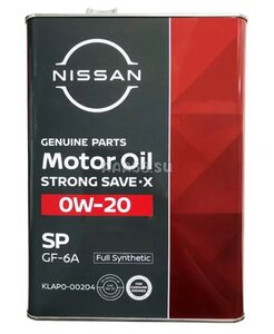 NISSAN KLAN000204 Nissan Strong Save 0W-20 4л (Япония)