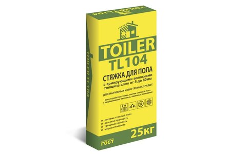 TOILER TL 104, стяжка для пола, 25 кг
