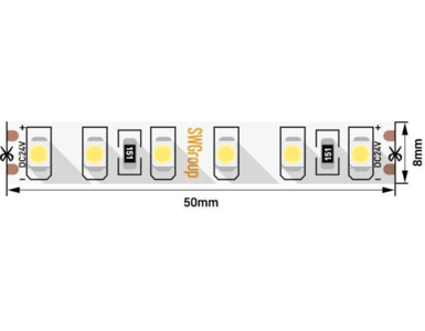 Лента светодиодная стандарт со скотчем 3М 3528, 120 LED