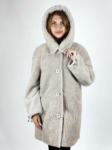 Полупальто из меха кёрли. Модель Вера.