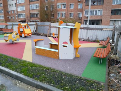 Резиновое покрытие для детских площадок
