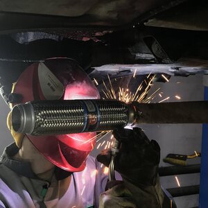 Замена гофры глушителя