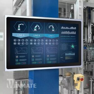 Панельный компьютер 21.5" корпус из нержавеющей стали