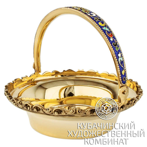 Конфетница серебряная