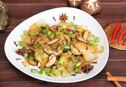 Картофель с грибами