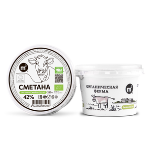 Сметана 42% из коровьих сливок, 220 г