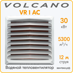 Тепловентилятор Volcano VR1 АС 5-30 кВт