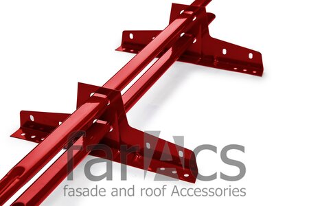 FarAcs Снегозадержатель плоско-овальный 40х20 1 м
