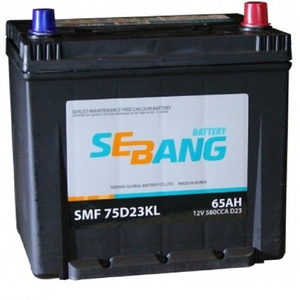 Аккумулятор SEBANG/ROCKET 75D23L 65 А/ч 580 А обр. пол.