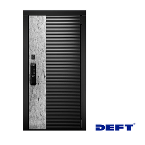 Входная дверь D108 биометрия черный RAL 9005 NEW