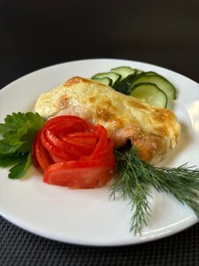 Горбуша запеченная под сыром