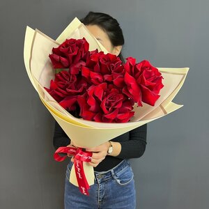Букет "5 красных французских роз"