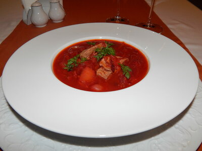 Борщ с мясом