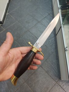 Нож «финка нквд» сталь немецкая d2, ножны из дерева 