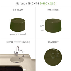 Матрица №ОМТ-1D 400*210 TOPPI