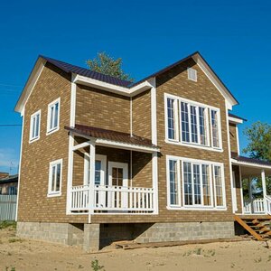 ТЕХНОНИКОЛЬ HAUBERK фасадная плитка, песчаный кирпич