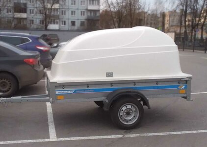 Крышка пластиковая 2,5х1,3х0,9 на прицепы МЗСА, Кремень
