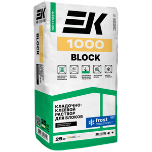 Клей для блоков EK 1000 BLOCK, 25 кг