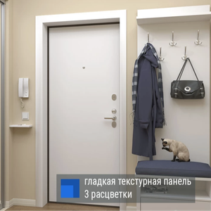 Шумоизоляционная дверь с гладкой панелью