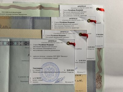Апостиль Министерства образования. Казань, РТ. Помощь в 