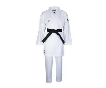 Кимоно для каратэ SMAI JIN ELITE WKF красные полоски