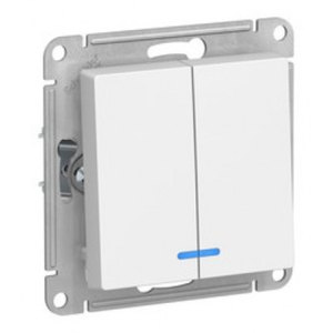 Schneider electriс AtlasDesign Белый Выключатель 2-кл 