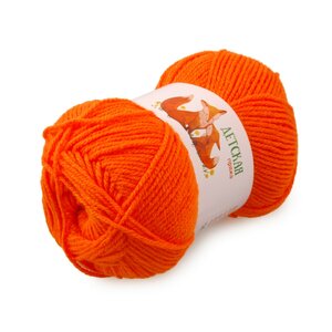 Пряжа Детская Alpira, 100 г / 250 м, №2158 оранжевый нео
