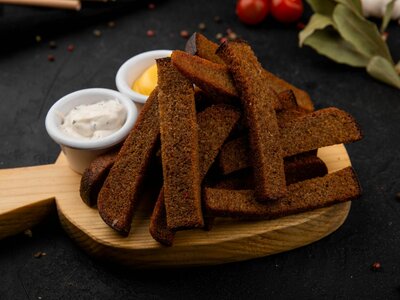 Гренки с чесноком