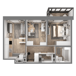 3-комнатные евро квартиры, от