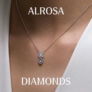 Подвеска с натуральными бриллиантами ALROSA Diamonds